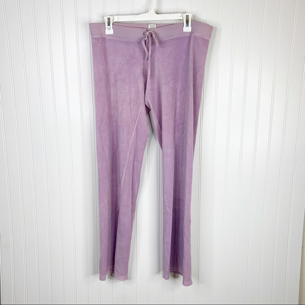Juicy Couture Purple Velour Pants Size Small - Picture 1 of 7